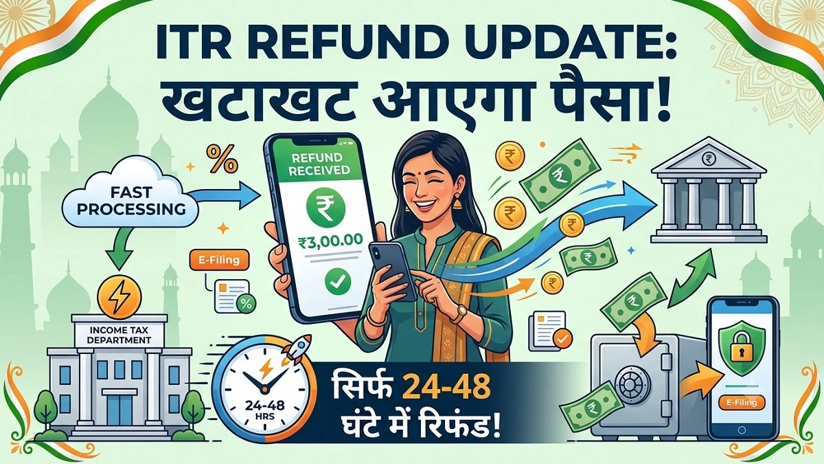 ITR Refund 2026: इनकम टैक्स रिफंड जल्दी मिलने की नई प्रक्रिया